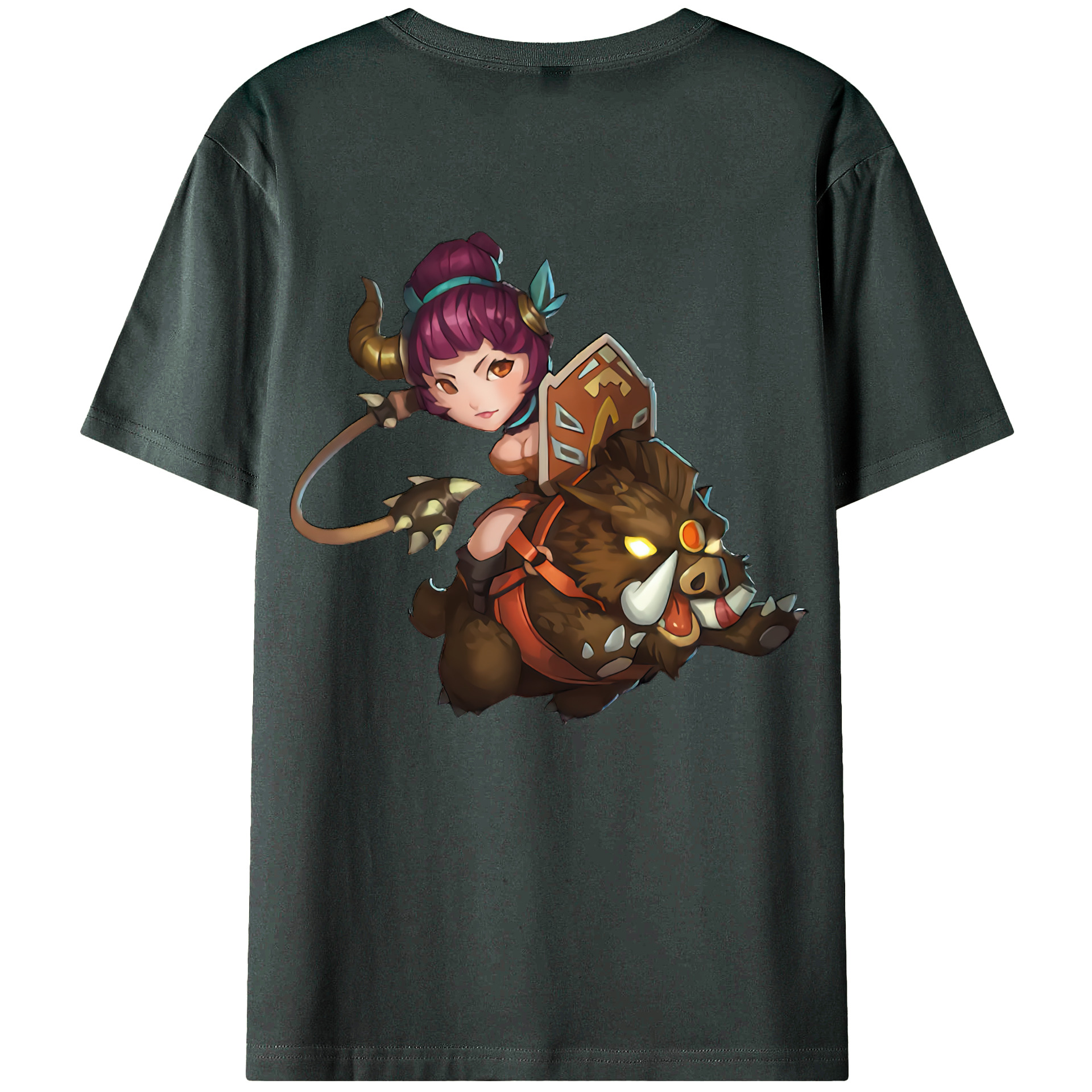 （画像用） リーグ・オブ・レジェンド League of Legends LOL 綿100％ メンズ半袖Tシャツ（バックプリント） 通気性